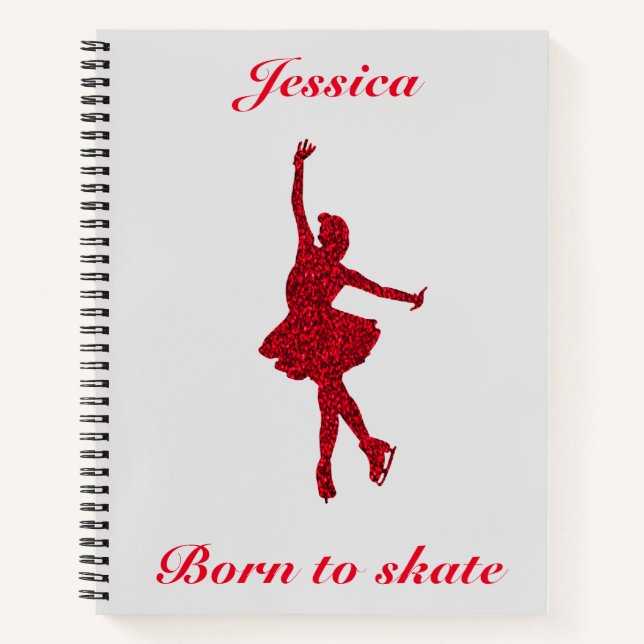 Girls Figure Skating Notebook (Front)
