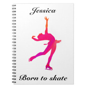 Girls Figure Skating Notebook
