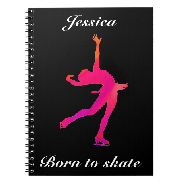 Girls Figure Skating Notebook (Front)