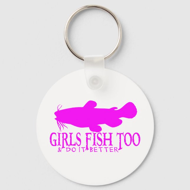 GIRLS FISH TOO CATFISH KEY RING (Front)