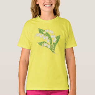 Girls Fleece Hoodie: Lily of the Valley T-Shirt