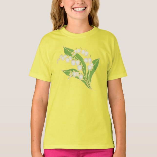 Girls Fleece Hoodie: Lily of the Valley T-Shirt (Front)