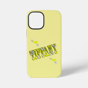 Girls Floral Tiffany Name, iPhone 12 Mini Case