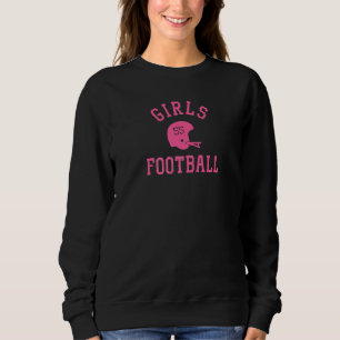 Girls Football Game Day Kickoff And Tailgating Spo Sweatshirt