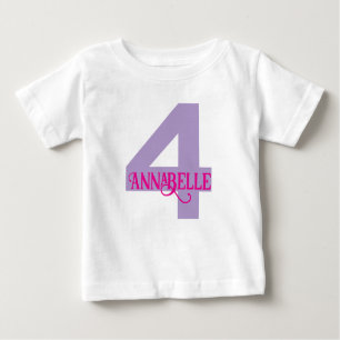 Girls Fourth Birthday Shirt