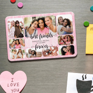 Girls Friendship Best BFFs Photo Collage Magnet