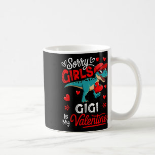 Girls Funny Joke Gigi Is My Valentine T-rex Sungle Coffee Mug