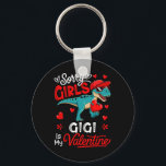 Girls Funny Joke Gigi Is My Valentine T-rex Sungle Key Ring<br><div class="desc">Girls Funny Joke Gigi Is My Valentine T-rex Sungles</div>