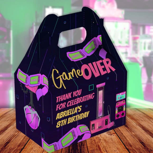Girls Gaming and Arcade Birthday Favour Box (Creator Uploaded)