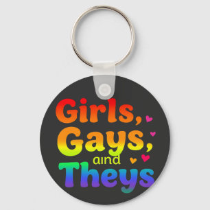 Girls, Gays, and They’s LGBT Pride Month Inclusion Key Ring