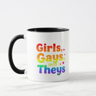 Girls, Gays, and They’s LGBT Pride Month Inclusion Mug
