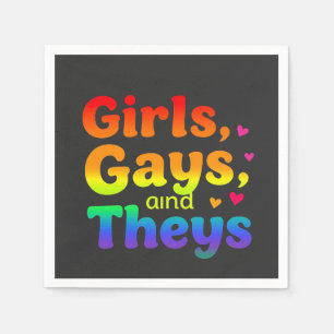 Girls, Gays, and They’s LGBT Pride Month Inclusion Napkin