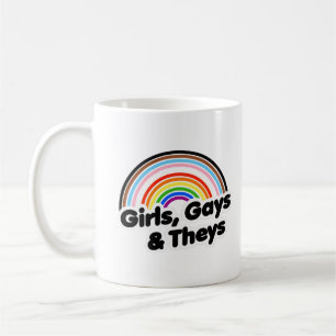 Girls Gays and Theys Coffee Mug