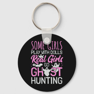 Girls Ghost Hunting Women Female Paranormal Invest Key Ring