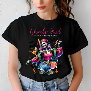 Girls Ghouls Night Out  Adult Halloween Party T-Shirt