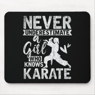 Girls Gift Never Underestimate A Girl Who Knows Ka Mouse Pad