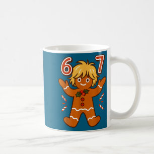 Girls Gingerbread Six Seven 67 Christmas Coffee Mug