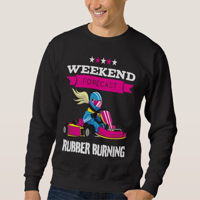 Girls   Go Kart Racing   Go Kart Sweatshirt (Front)