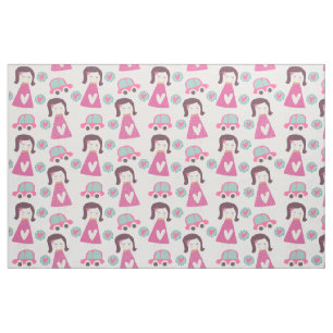 Girls Going Places Fabric