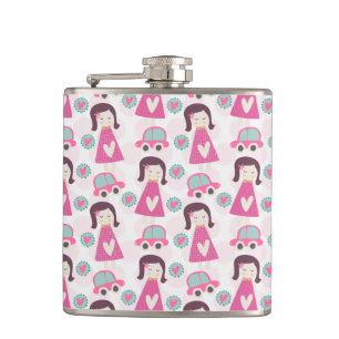 Girls Going Places Hip Flask