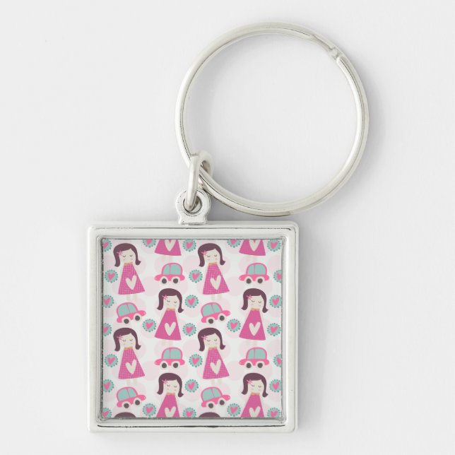 Girls Going Places Key Ring (Front)