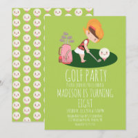 Girls Golf Cute Birthday Party