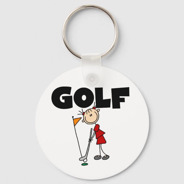 Girls GOLF Key Ring (Front)