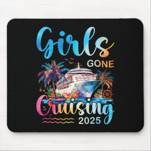 Girls Gone Cruising 2025 Girl Cruise Ship Vacation Mouse Pad