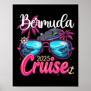 Girls Gone Cruising 2025 Trip Birthday Cruise Squa Poster