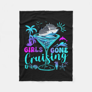 Girls Gone Cruising 2025 Vacation Trip Weekend Gir Fleece Blanket
