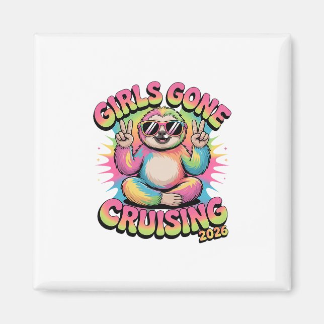 Girls Gone Cruising 2026 Cruise Vacation Trip Slot Magnet (Front)