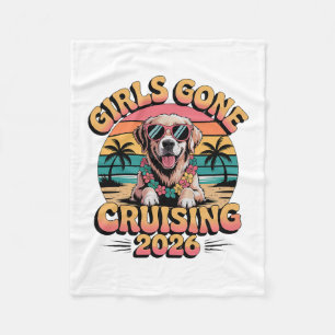 Girls Gone Cruising 2026 Cruise Vacation Trip Wome Fleece Blanket