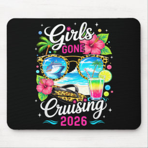 Girls Gone Cruising 2026 Tropical Vacation Party Mouse Pad