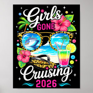 Girls Gone Cruising 2026 Tropical Vacation Party Poster