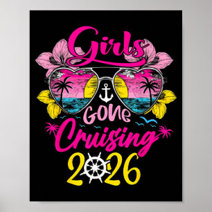 Girls Gone Cruising 2026 Women Cruise Vacation Poster