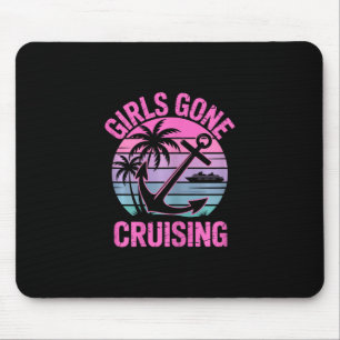 Girls Gone Cruising Squad Trip Summer Vacation Ret Mouse Pad