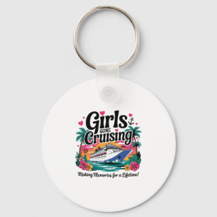 Girls Gone Cruising Women Girl Cruise Vacation Boa Key Ring