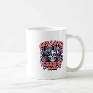 Girls Gone Cruising Women Skull Skeleton 2026 Crui Coffee Mug