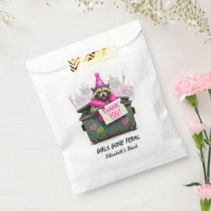 Girls Gone Feral Funny Racoon Bachelorette Party Favour Bag
