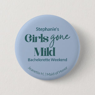 Girls Gone Mild Bachelorette Beach Spa Weekend 6 Cm Round Badge