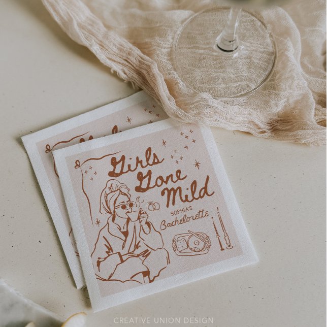 Girls Gone Mild Bachelorette Party Decor Napkin (Girls Gone Mild)
