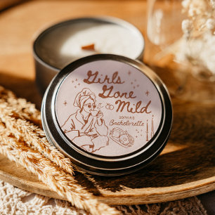 Girls Gone Mild Bachelorette Party Favours Classic Round Sticker