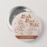 Girls Gone Mild Bachelorette Party Spa Robe Button