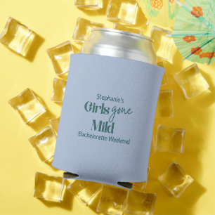 Girls Gone Mild Bachelorette Weekend Teal Ice Blue Can Cooler