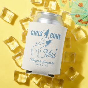 Girls Gone Mild Blue Spa Bachelorette Weekend Can Cooler