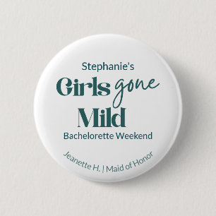 Girls Gone Mild Custom Bachelorette Beach Weekend 6 Cm Round Badge