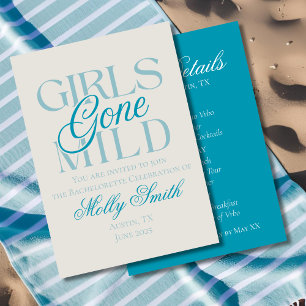 Girls Gone Mild – Funny Chill Bachelorette Design Invitation