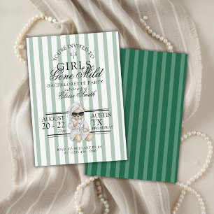 Girls Gone Mild Spa Bear Bachelorette Invitation