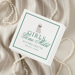 Girls Gone Mild Spa Bear Bachelorette Napkin