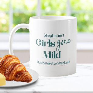 Girls Gone Mild Teal Cursive Bachelorette Weekend Coffee Mug